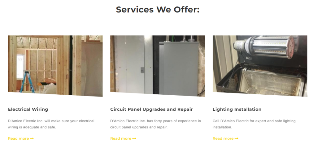 impactful home page