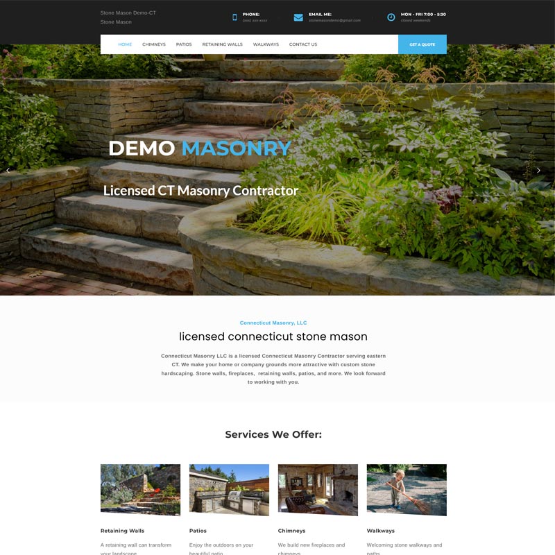 stone mason websites